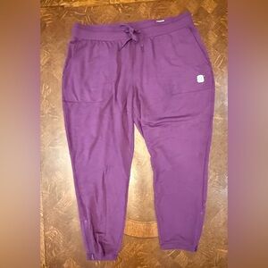 We Wander Purple Capri Sweatpants